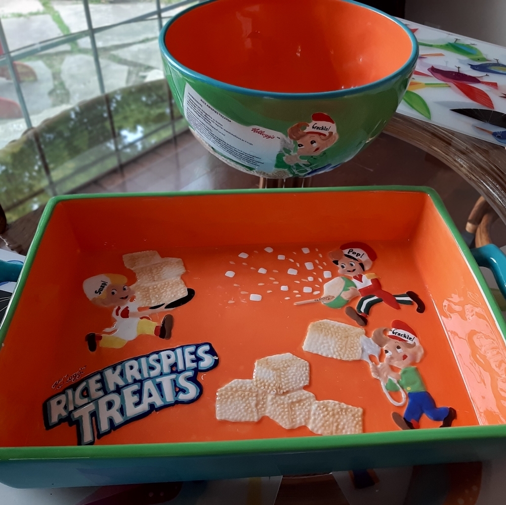 AMAZING vintage kellogs rice krispie square set..